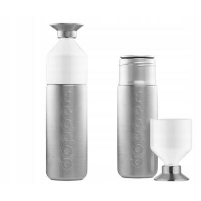Butelka na wodę stalowa Dopper 350 ml z kubkiem