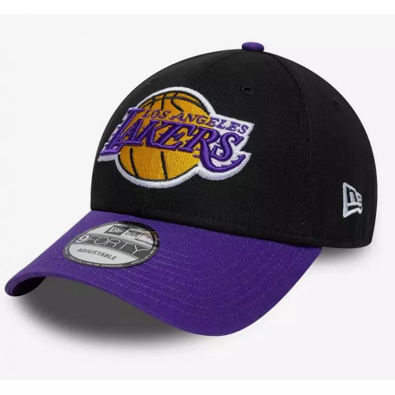 Casquette NBA Los Angeles Lakers New Era Side Patch 9FORTY Noir 1/3