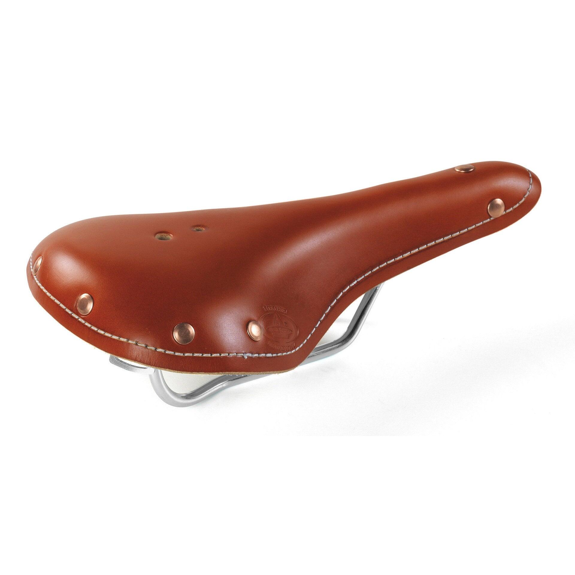 SELLE MONTE GRAPPA Selle Monte Grappa sella Monte Grappa Old Frontiers in pelle cognac.