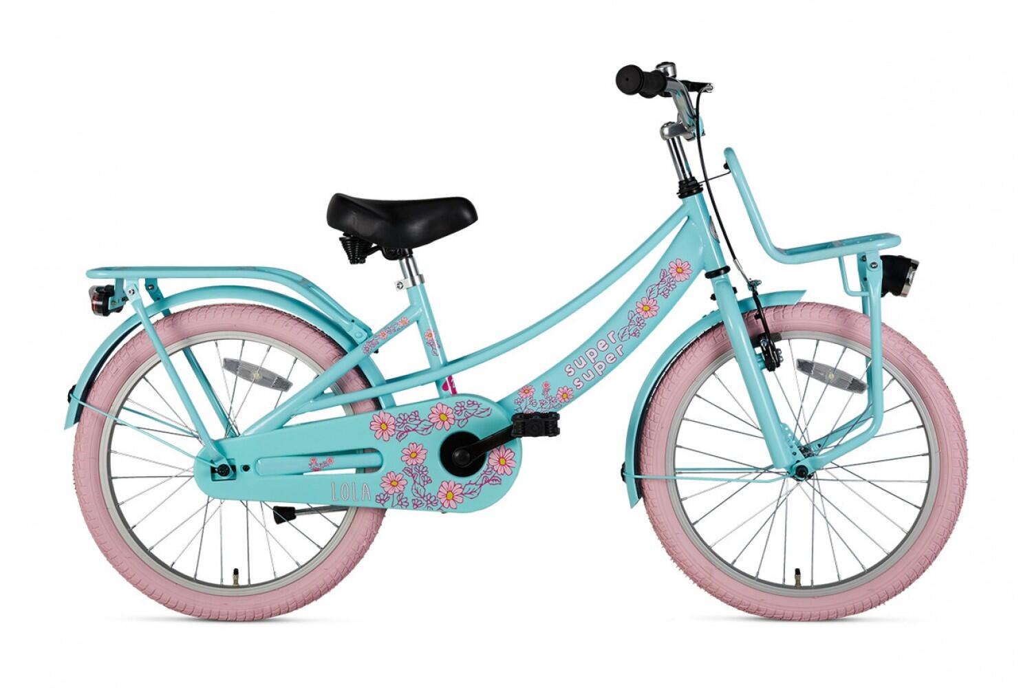 SUPERSUPER SuperSuper Lola Kinderfahrrad - Mädchen Mint / Pink