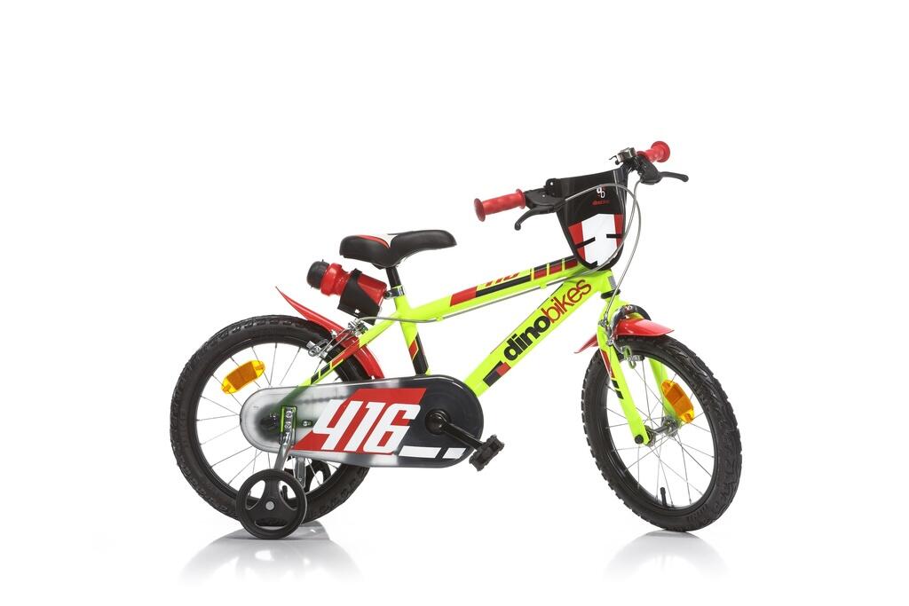 DINO BIKES Kinderfiets 416 - Neon Geel - 16"