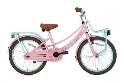 Supersuper lola kinderfiets - meisjes - 14 inch - turquoise / roze