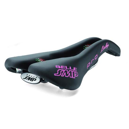 Selle SMP Pro Lady sella bici donna pelle 320 g nero.