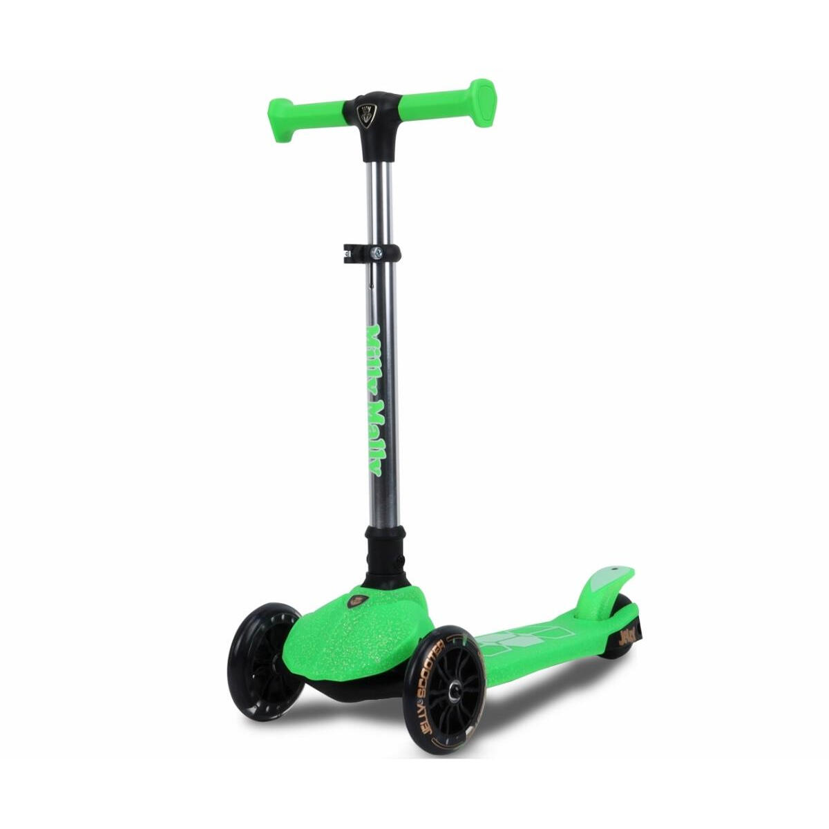 Milly Mally - Scooter Jelly Vert Roues Led - Plateau Porte Enfant - Vert - Taille Unique - Decathlon