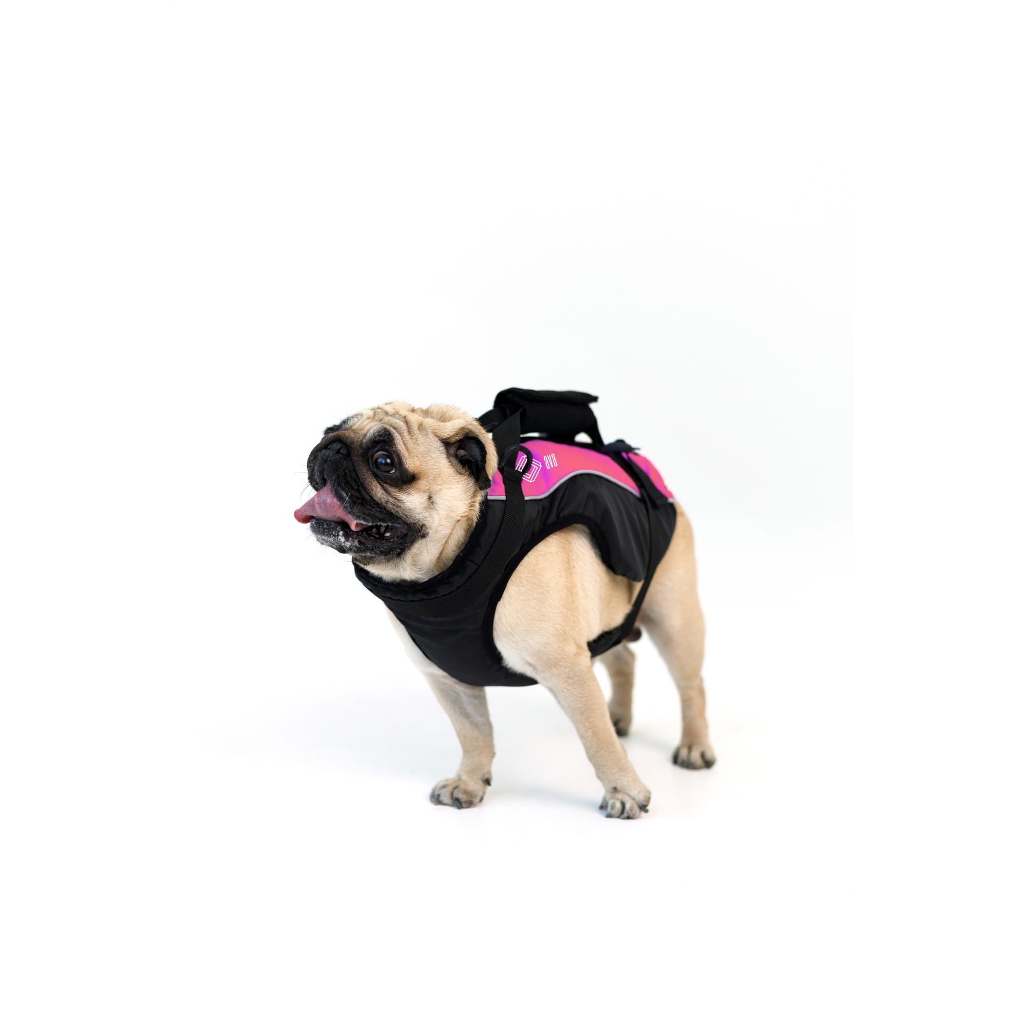 Vesta de salvare AVA pentru caini, model DOGGY, Roz, ajustabila