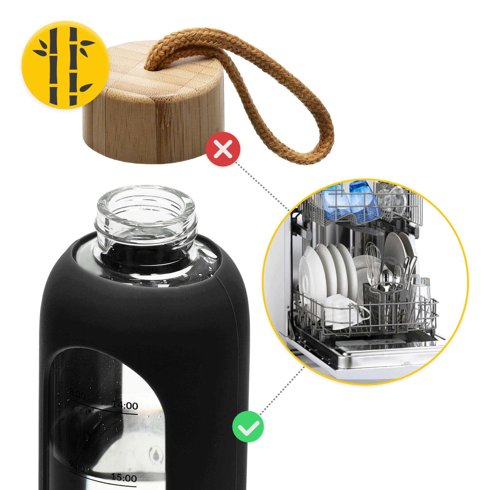 Sport Wasserflasche aus Glas 4FIZJO 1000 ml 4/7