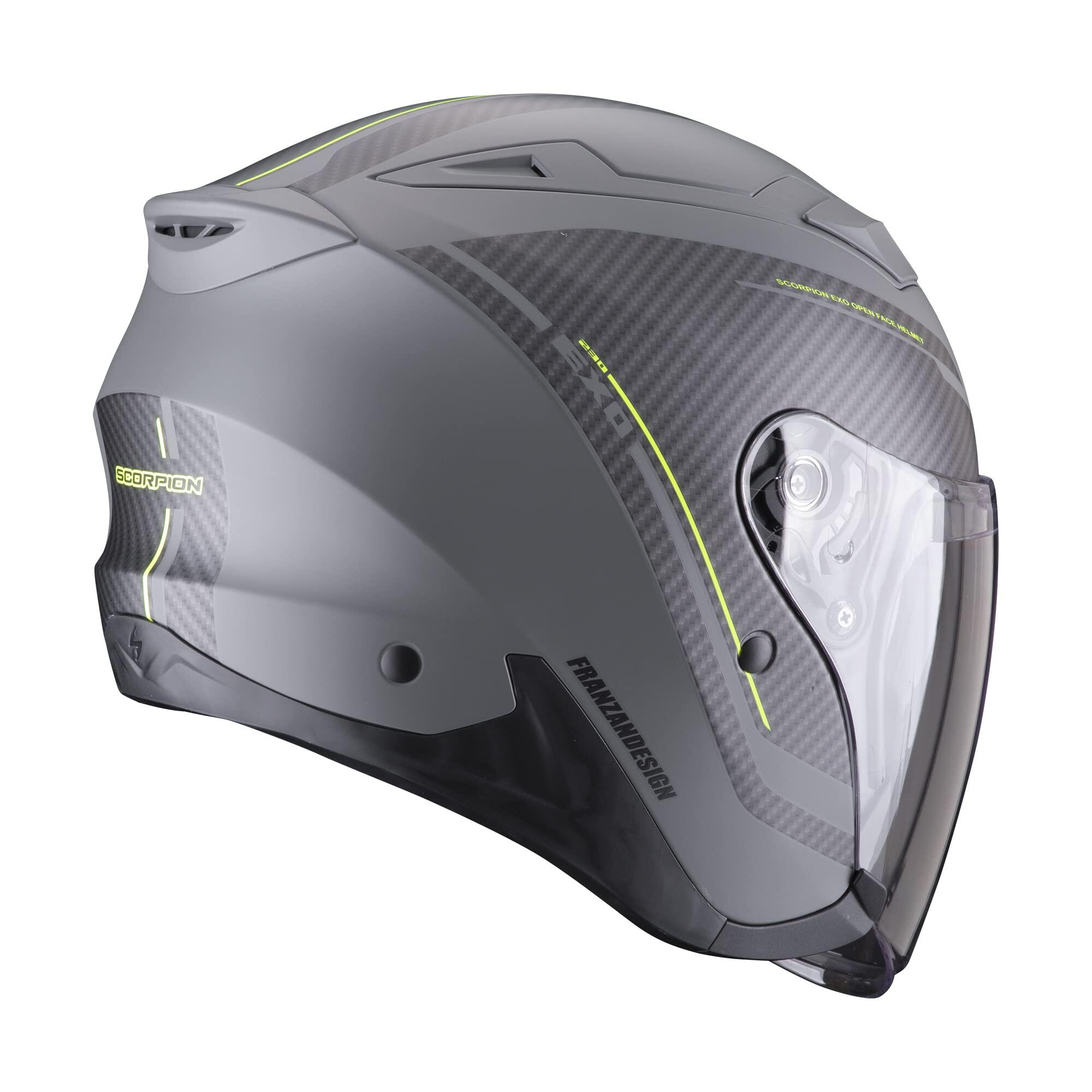 Casque Scorpion Exo-230 Fenix Matt Cement Gris-Noir XS Unisex 2/3