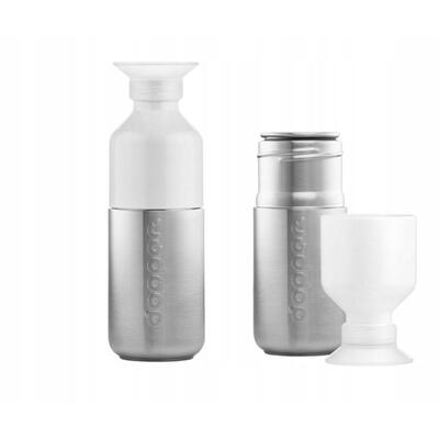 Butelka na wodę stalowa Dopper 350 ml z kubkiem