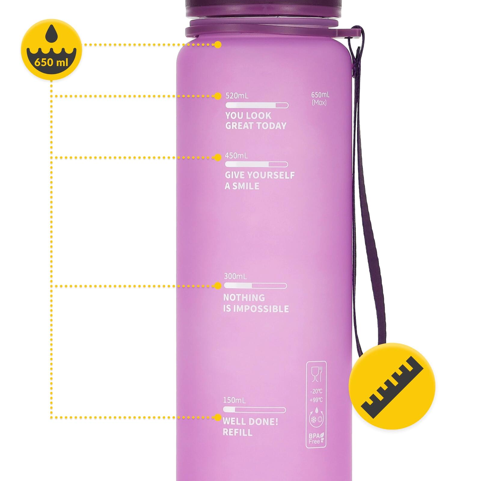 Sport Trinkflasche 4FIZJO 650 ml 3/7