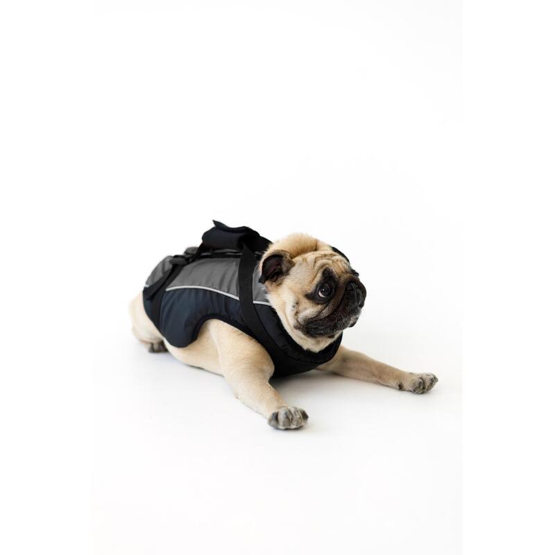 Vesta de salvare AVA pentru caini, model DOGGY, Gri, ajustabila