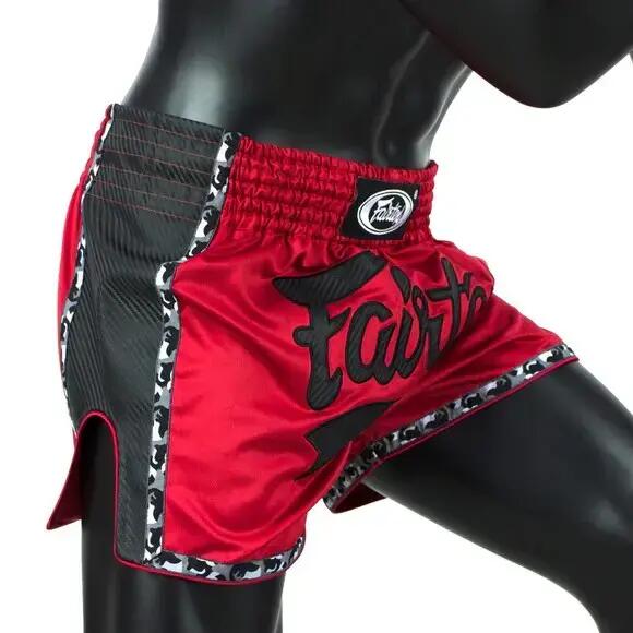 Calção Fairtex Muay Thai BS1703 Vermelho/Preto Tamanho G 3/5