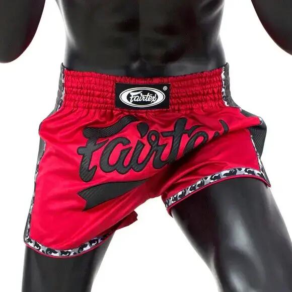 Calção Fairtex Muay Thai BS1703 Vermelho/Preto Tamanho G 4/5