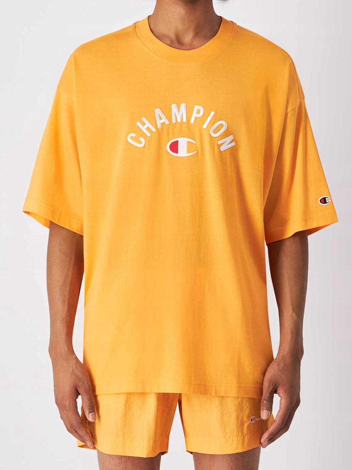 Champion T-SHAPE TEE  Light Uomo Cotton Jersey gr.150 Arancione,L 3/4