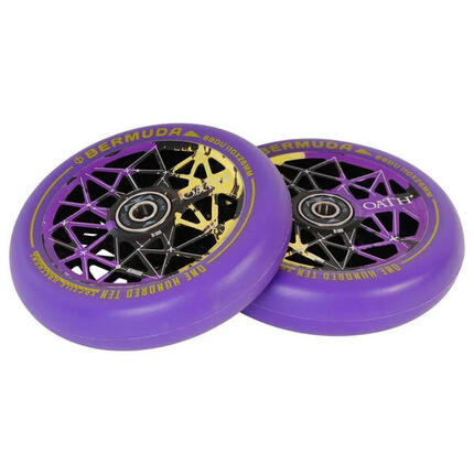 OATH Roue Bermuda 110mm Black Violet Jaune [x2]