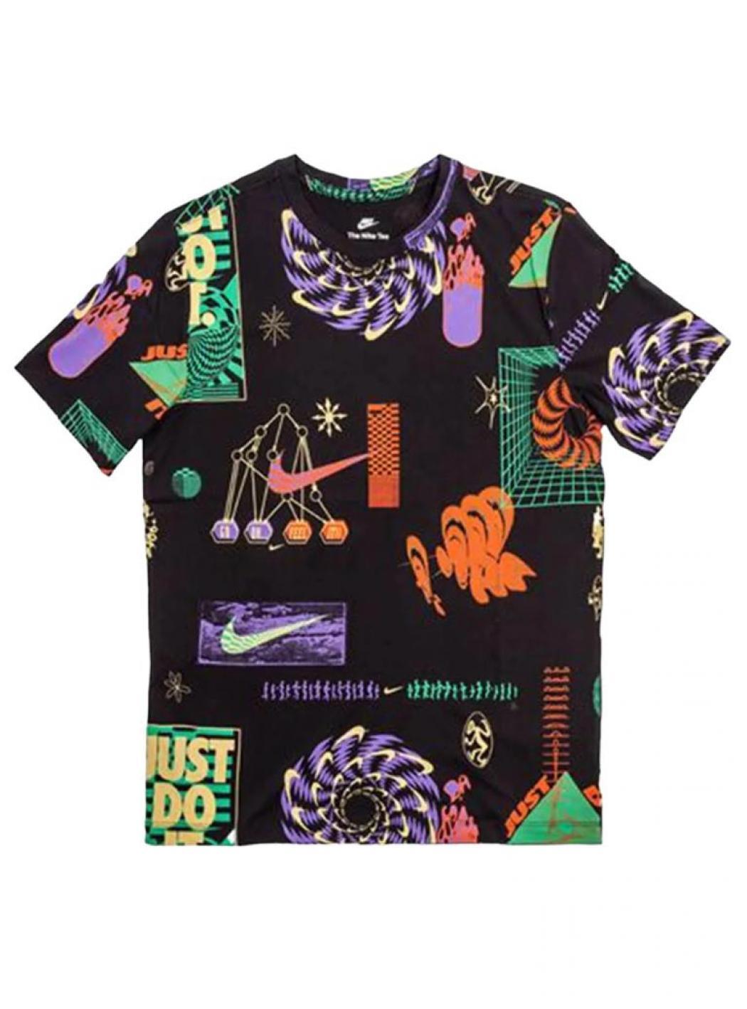 NIKE T-shirt Festival Aop Zwart - FB9780-010
