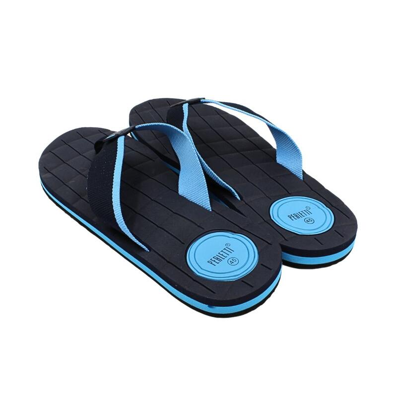 Șlapi flip-flop bărbați, Perletti, bleumarin cu albastru, 41 EU