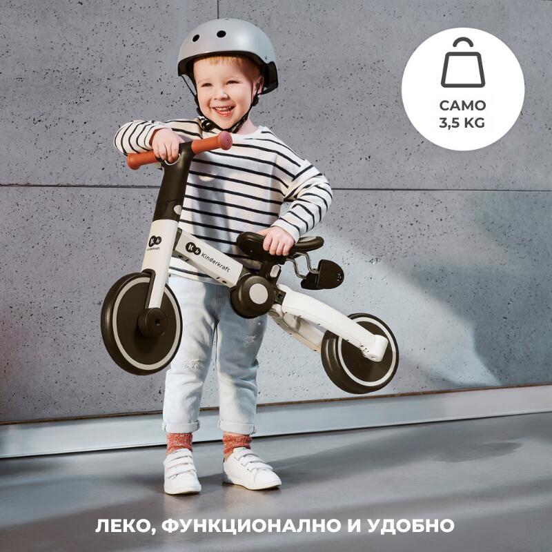 Tricicletă Kinderkraft 4trike 3in1, Galben