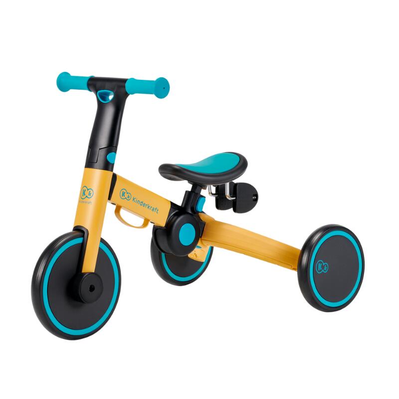Tricicletă Kinderkraft 4trike 3in1, Galben