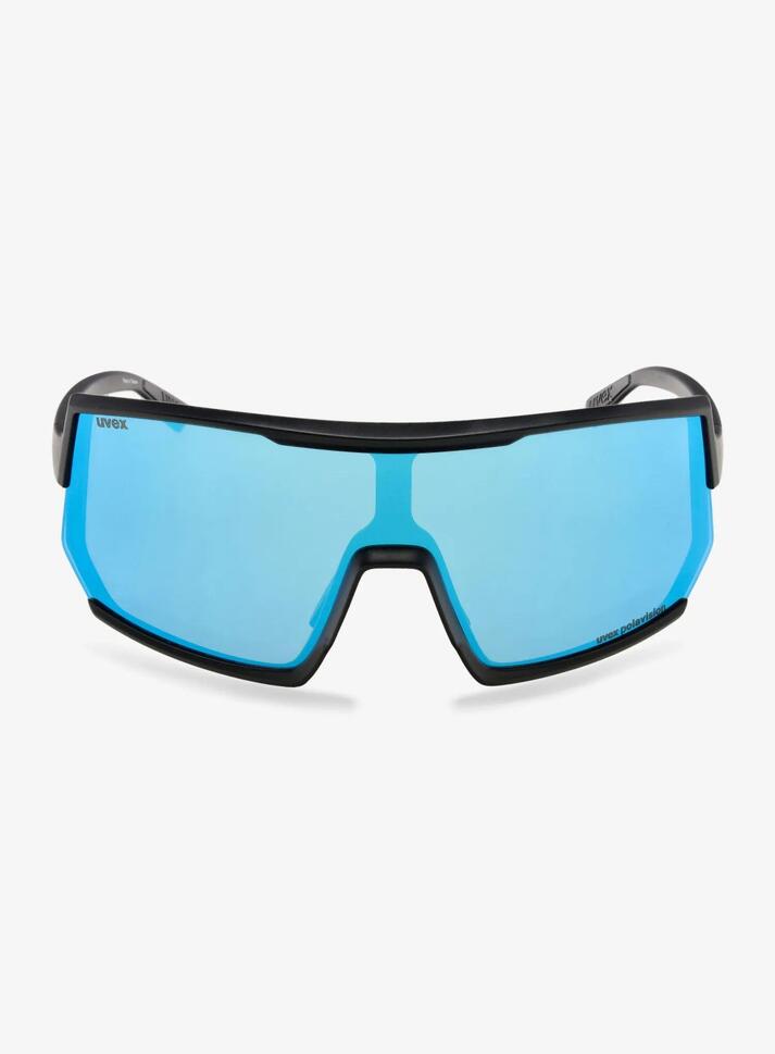 Okulary rowerowe Uvex Sportstyle 235 P - black matt/mirror blue