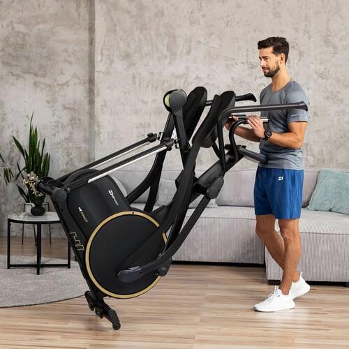 Vélo elliptique électromagnétique connecté, Hop-Sport HS-250CF Jucon, Noir 7/7