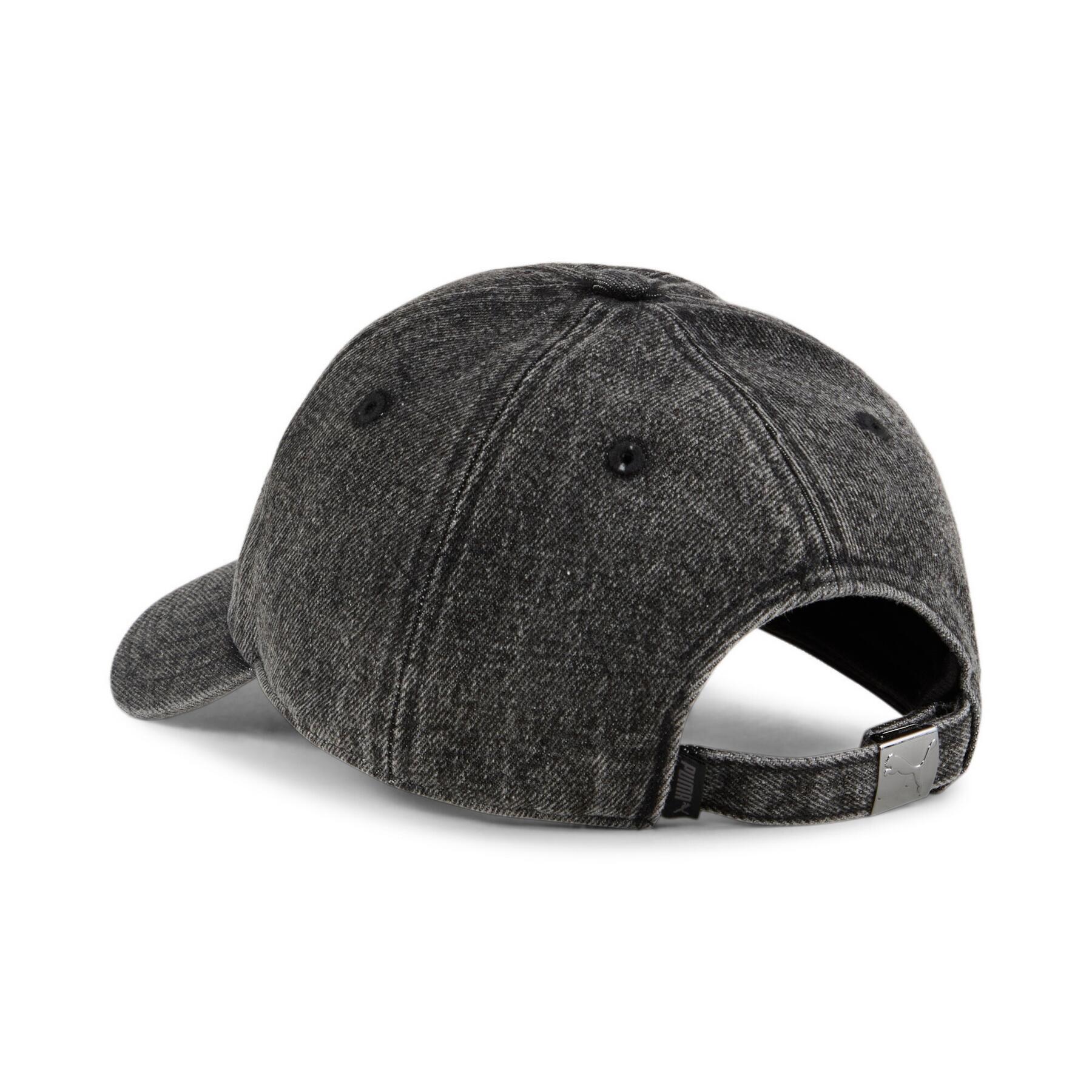 Gorra PUMA WARDROBE ESS METAL DAD NEGRA 2/3