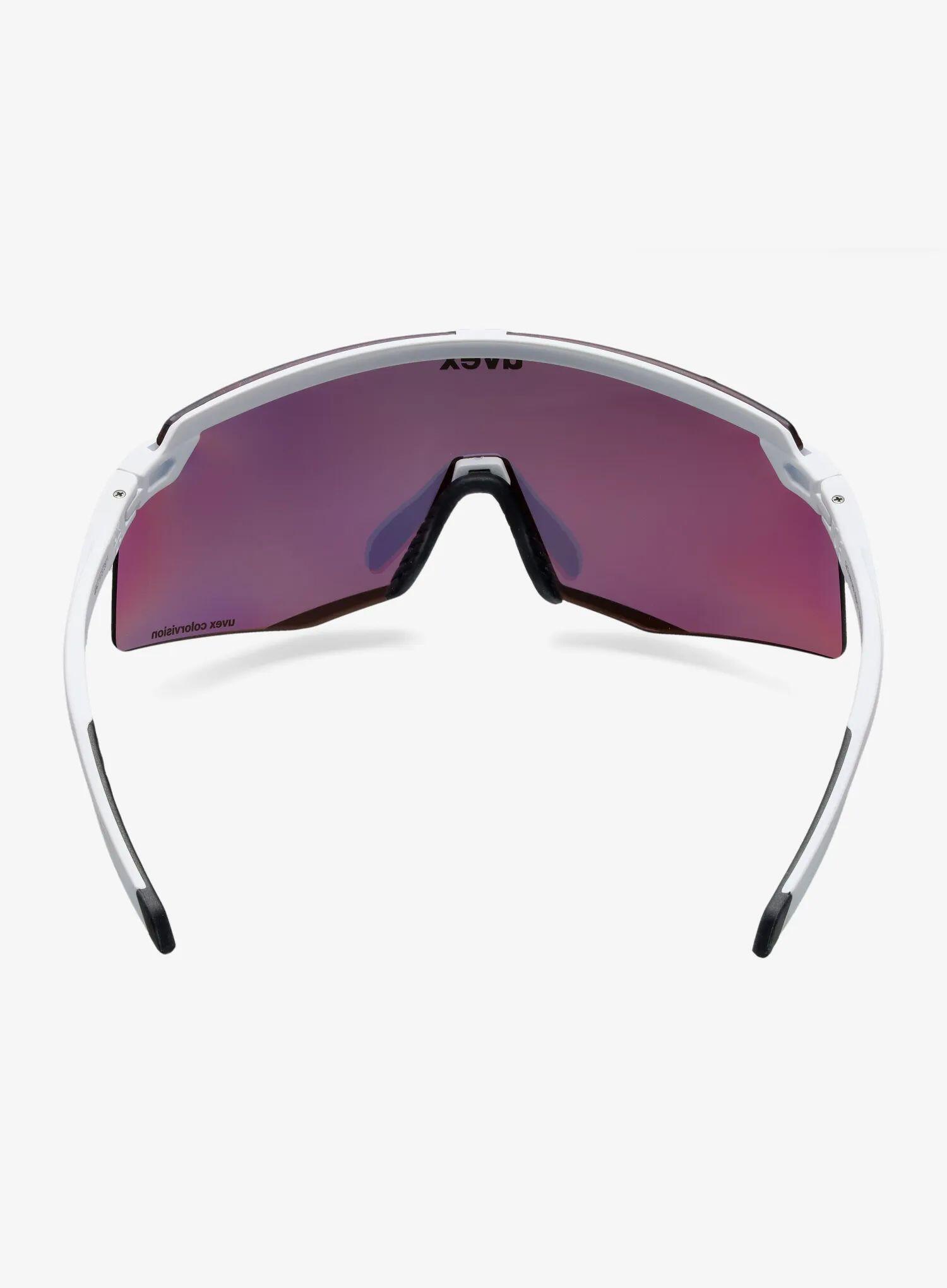 Okulary rowerowe Uvex Pace Stage CV - white matt/mir.gold 4/6