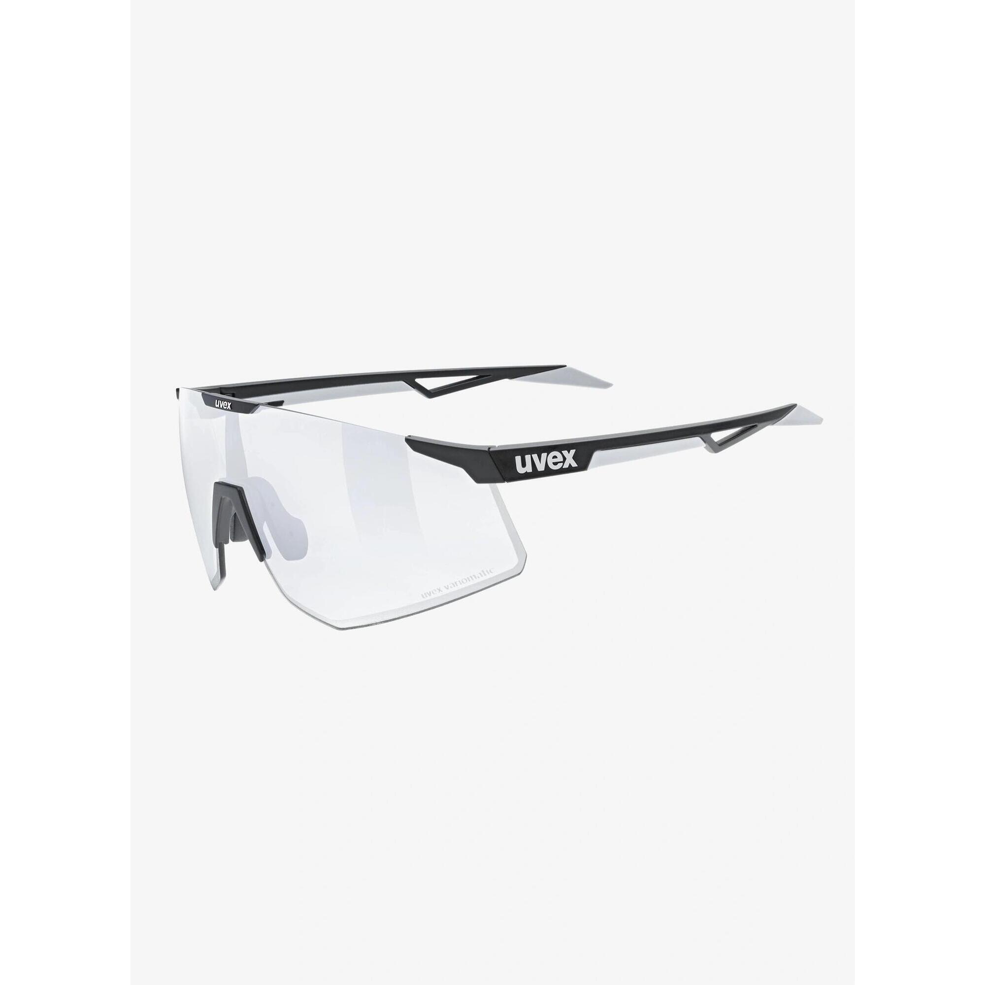 Okulary rowerowe Uvex Pace Perform V - black matt/litemirror silver