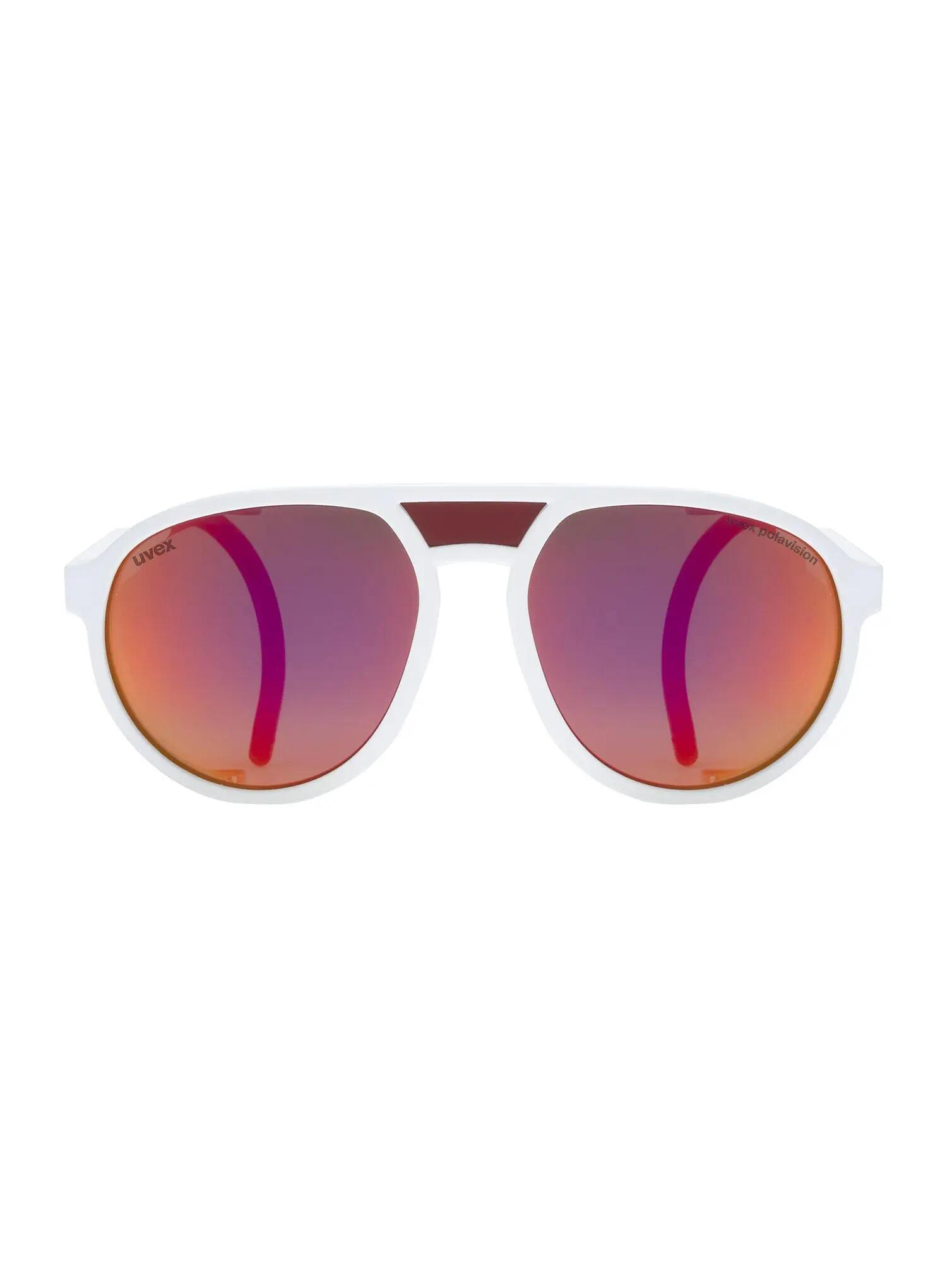 Okulary w góry Uvex MTN Classic P - white matt/mir.red 2/5