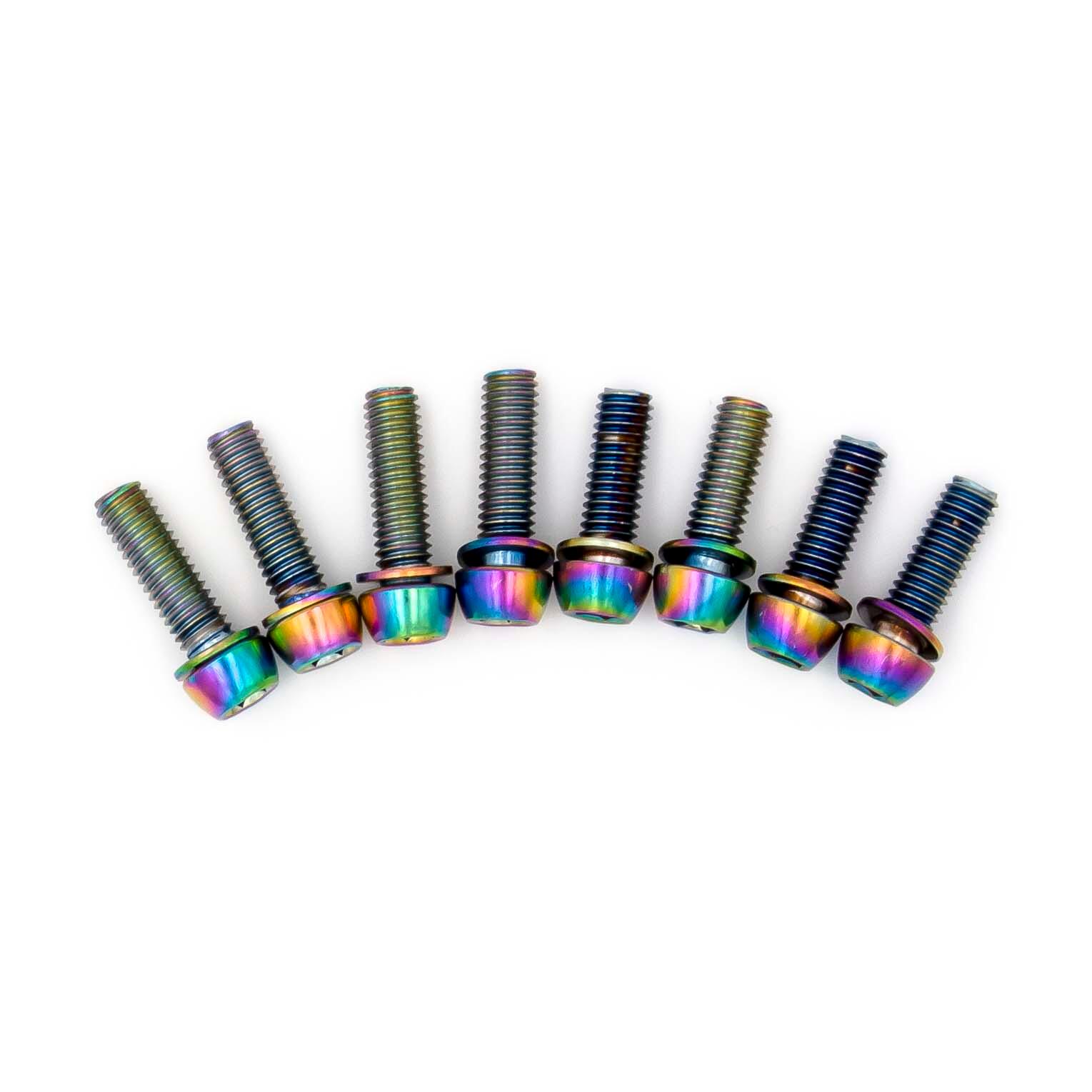 Kit 8 parafusos avanço Title DM1 Oil Slick 2/2