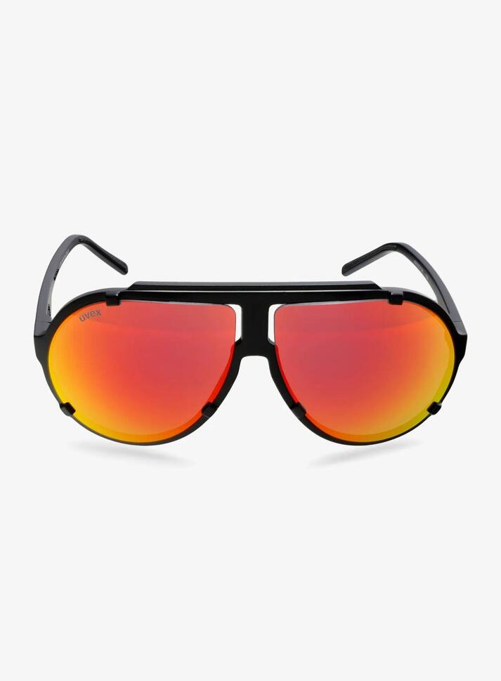 Okulary przeciwsłoneczne Uvex Esntl Pina - black matt/mirror red