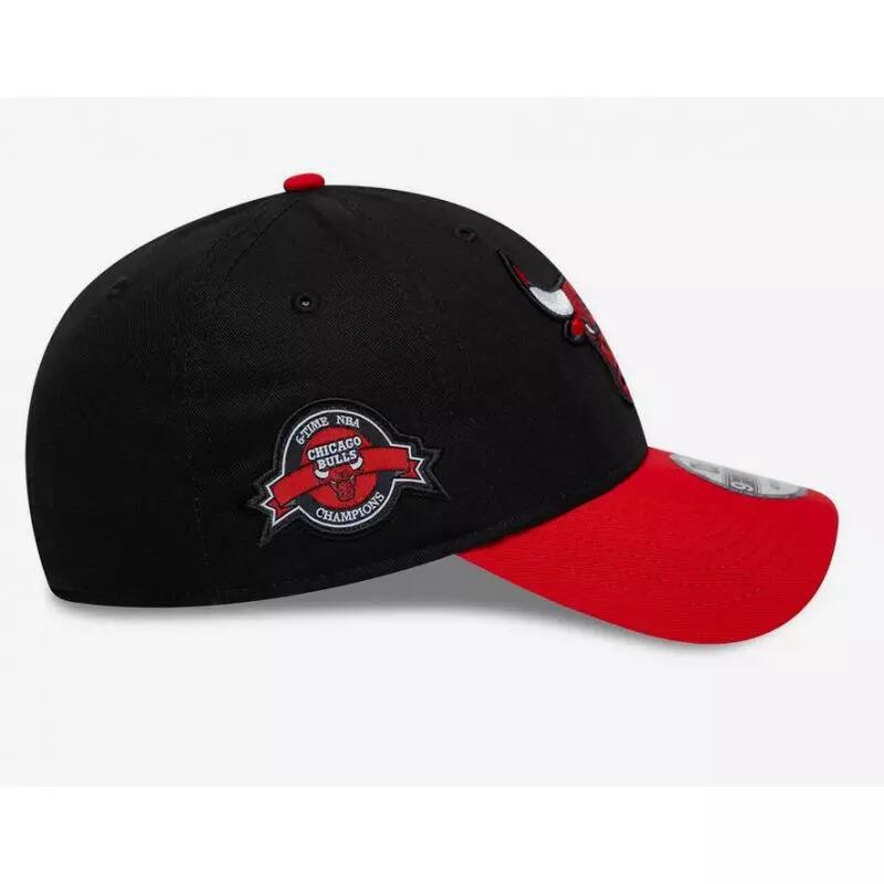 Casquette NBA Chicago Bulls New Era Side Patch 9FORTY Noir 2/3