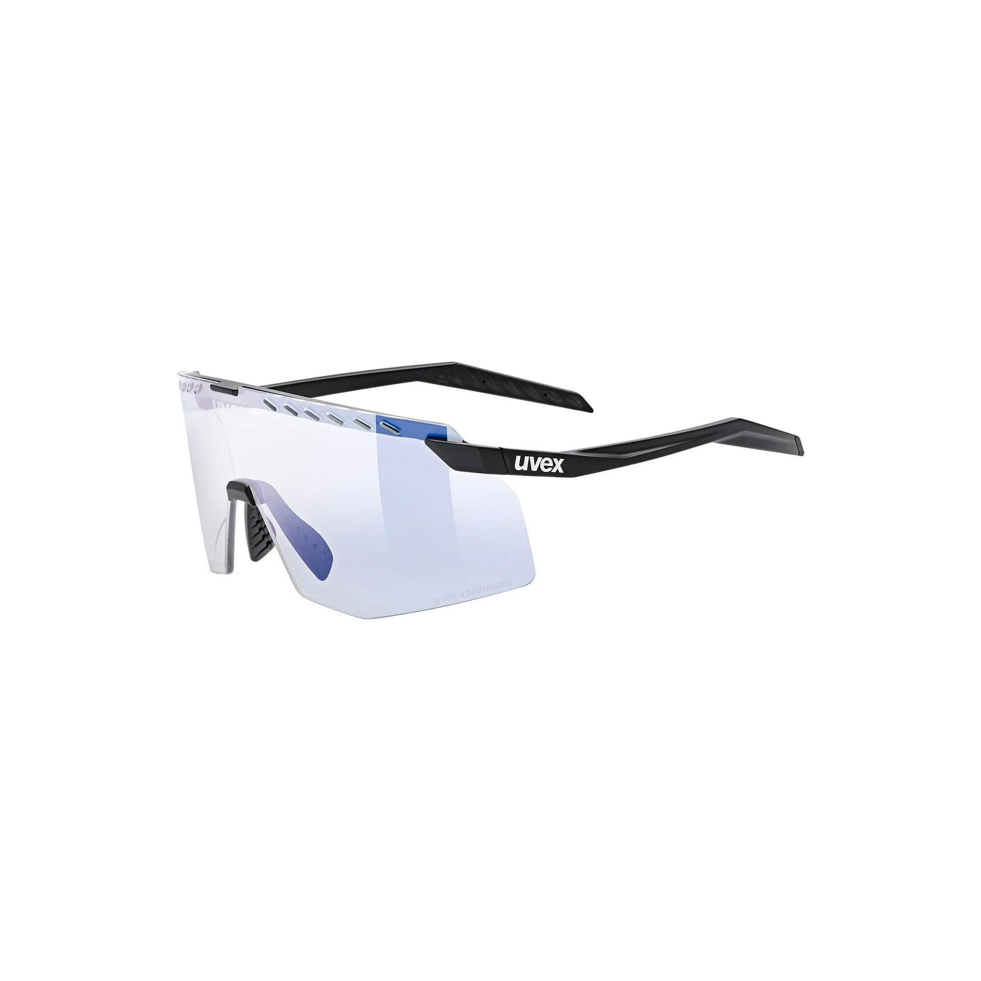 Okulary rowerowe Uvex Pace Stage V - black matt/mirror blue
