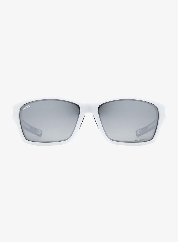 Okulary przeciwsłoneczne Uvex Sportstyle 232 P - white matt/mirror silver