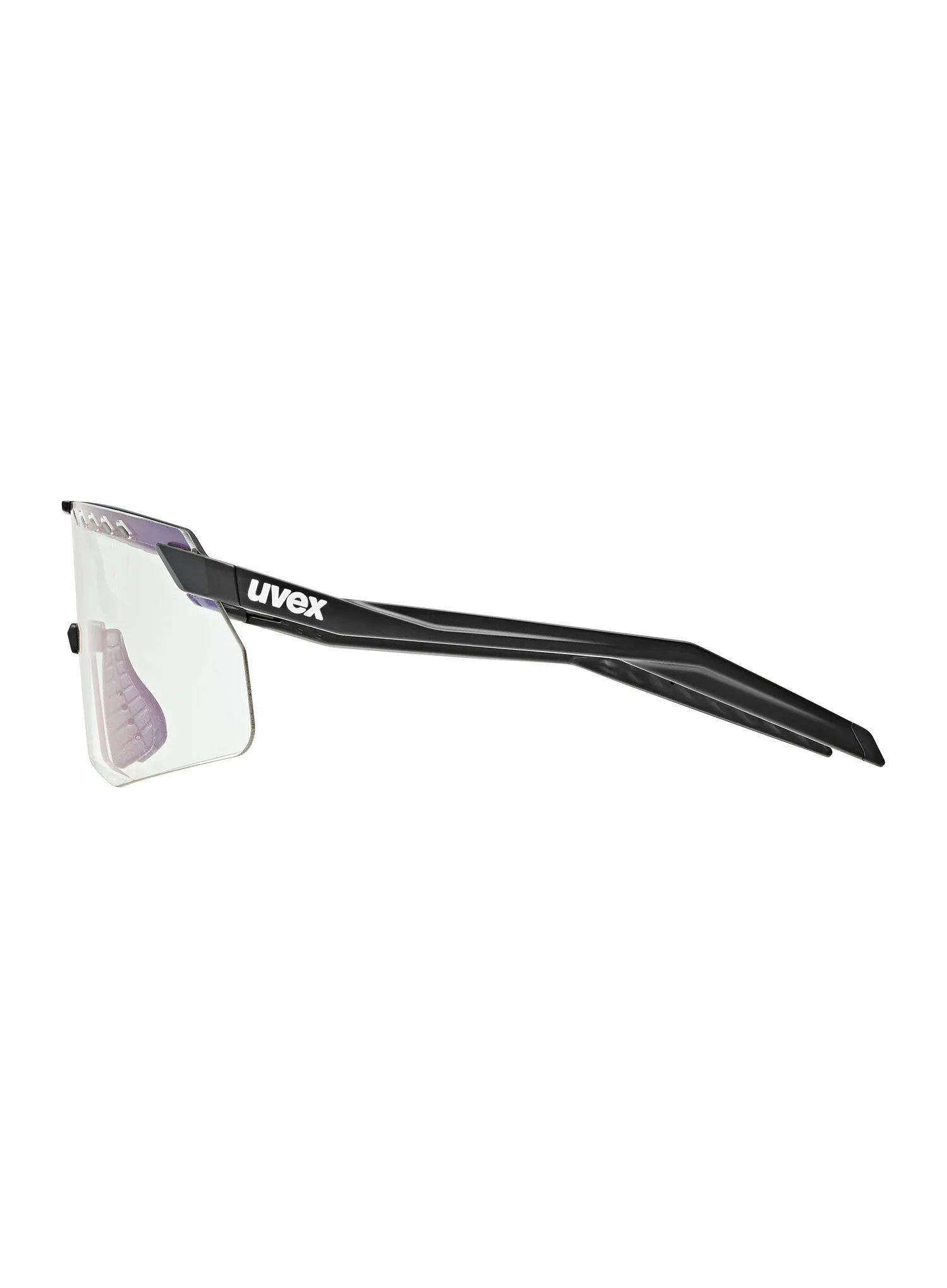 Okulary rowerowe Uvex Pace Stage S V - black matt/mirror blue 4/5