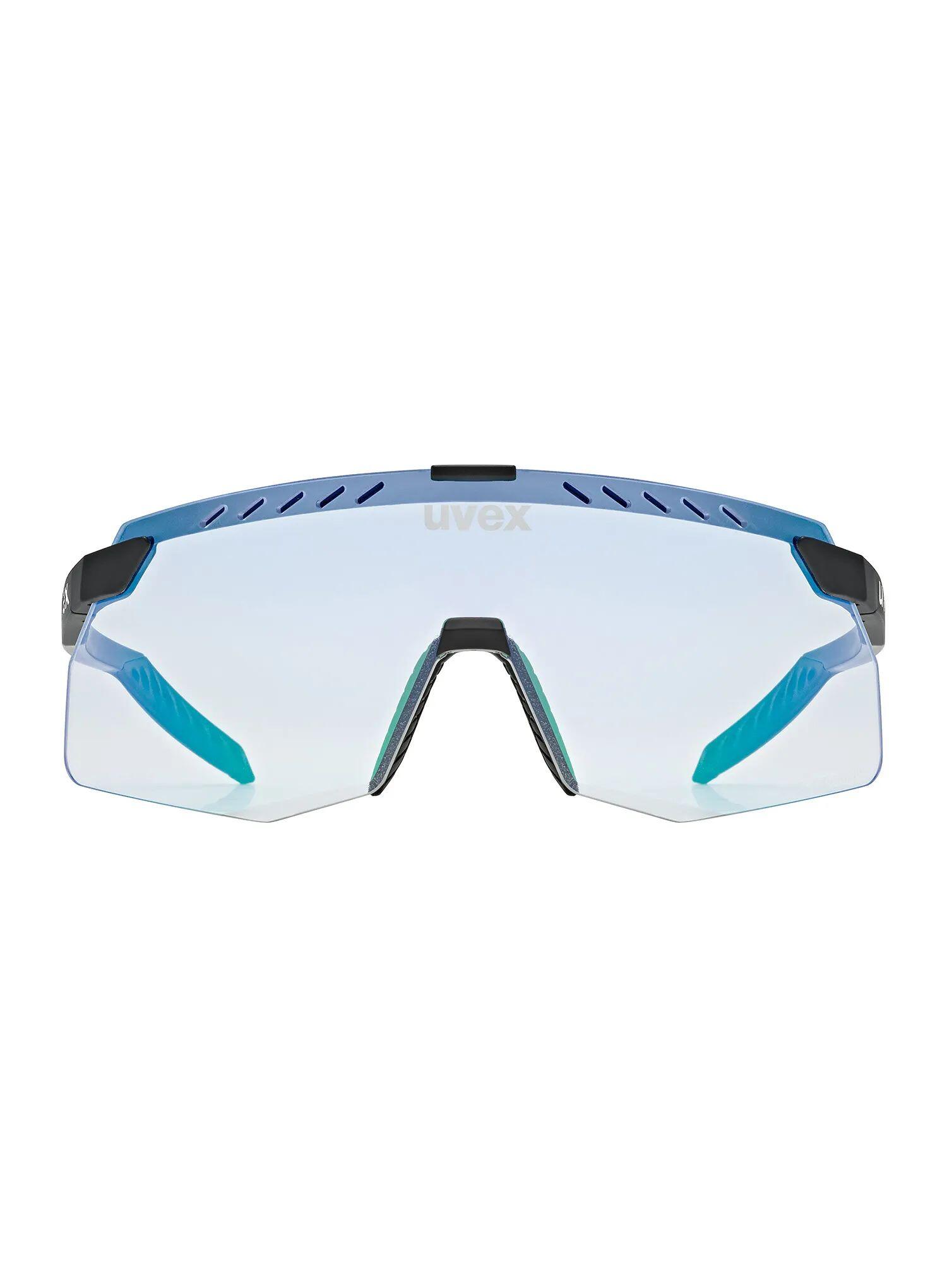 Okulary rowerowe Uvex Pace Stage S V - black matt/mirror blue 2/5