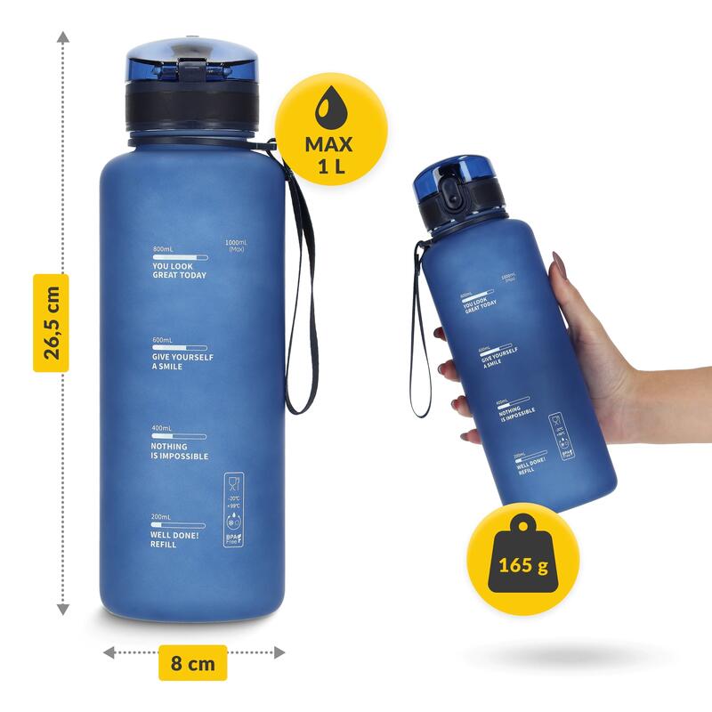 Sportowa butelka na wodę 4FIZJO 1000 ml