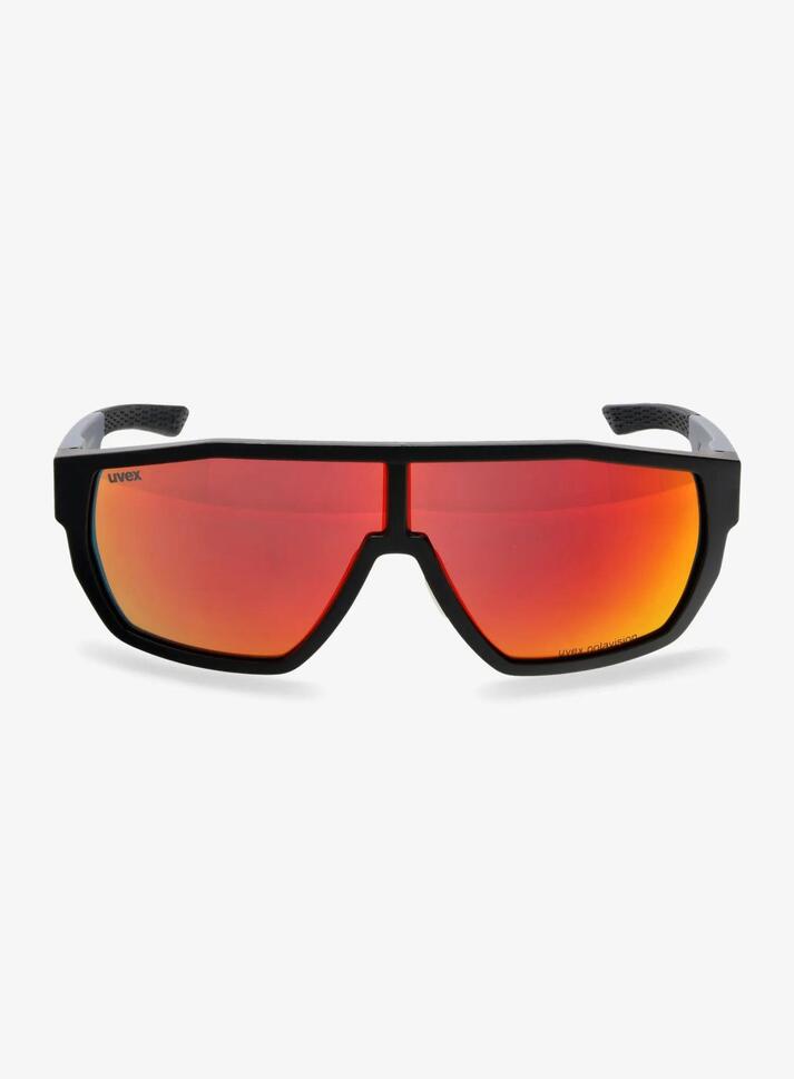 Okulary przeciwsłoneczne Uvex MTN Style P - black grey matt/mirror red