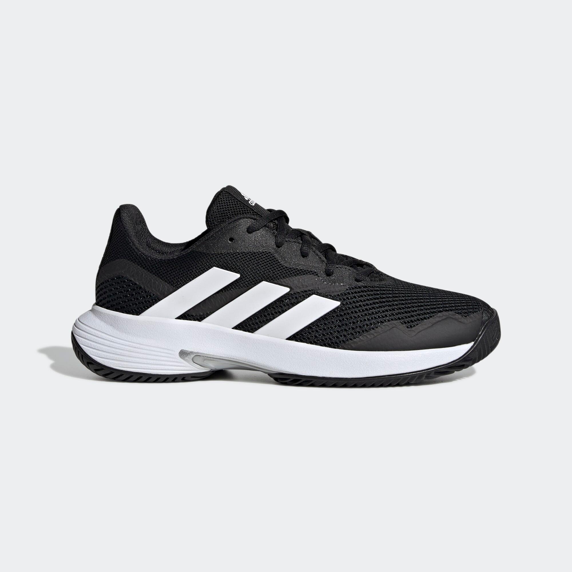 Adidas - Chaussure Courtjam Control Tennis - Chaussures De Sport - Blanc|gris|noir - 40 - Decathlon