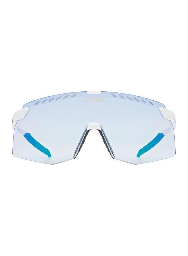 Okulary rowerowe Uvex Pace Stage V - white matt/mirror blue