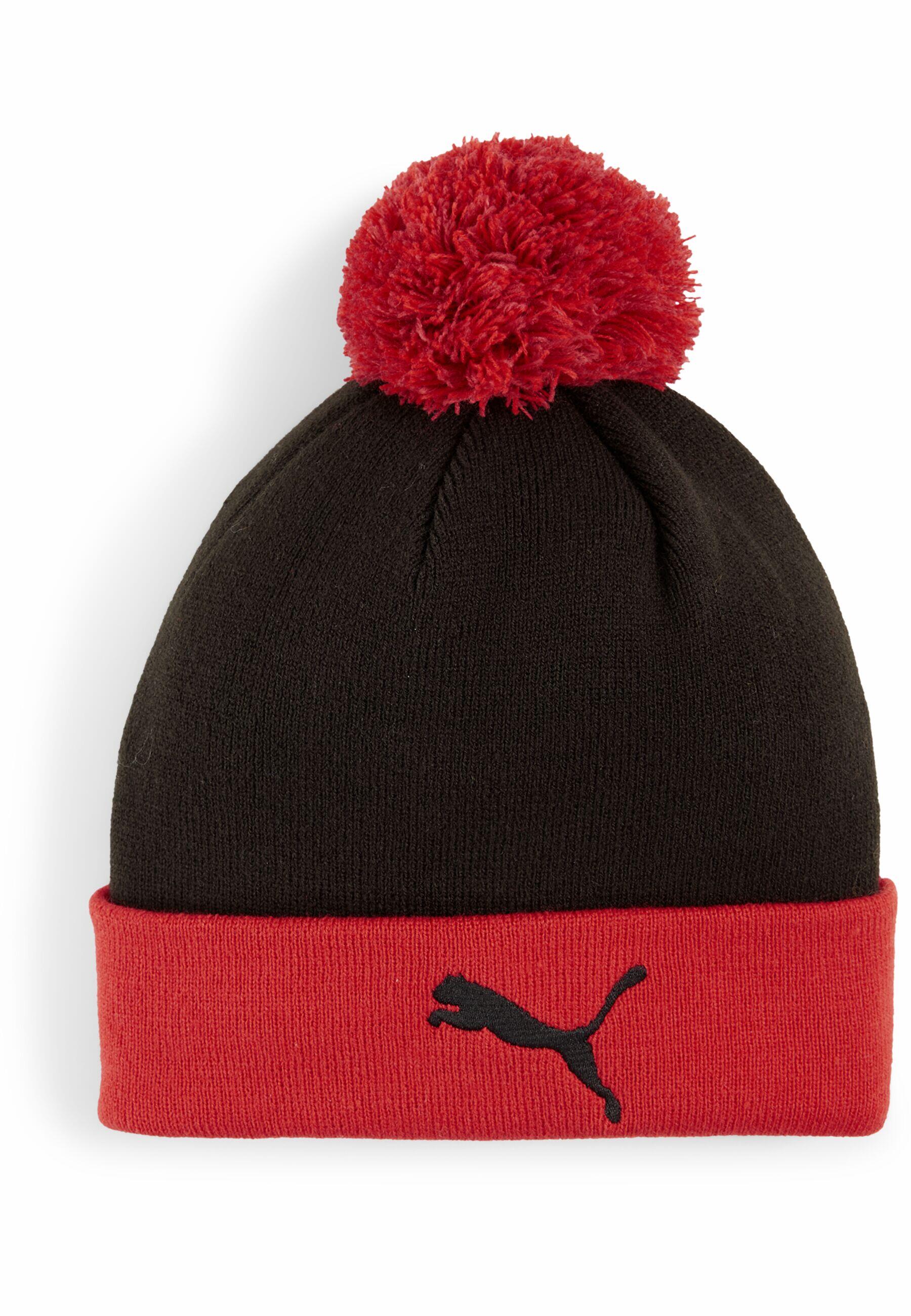 Berretto con pom pom AC Milan per ragazzi PUMA For All Time Red Black 3/4