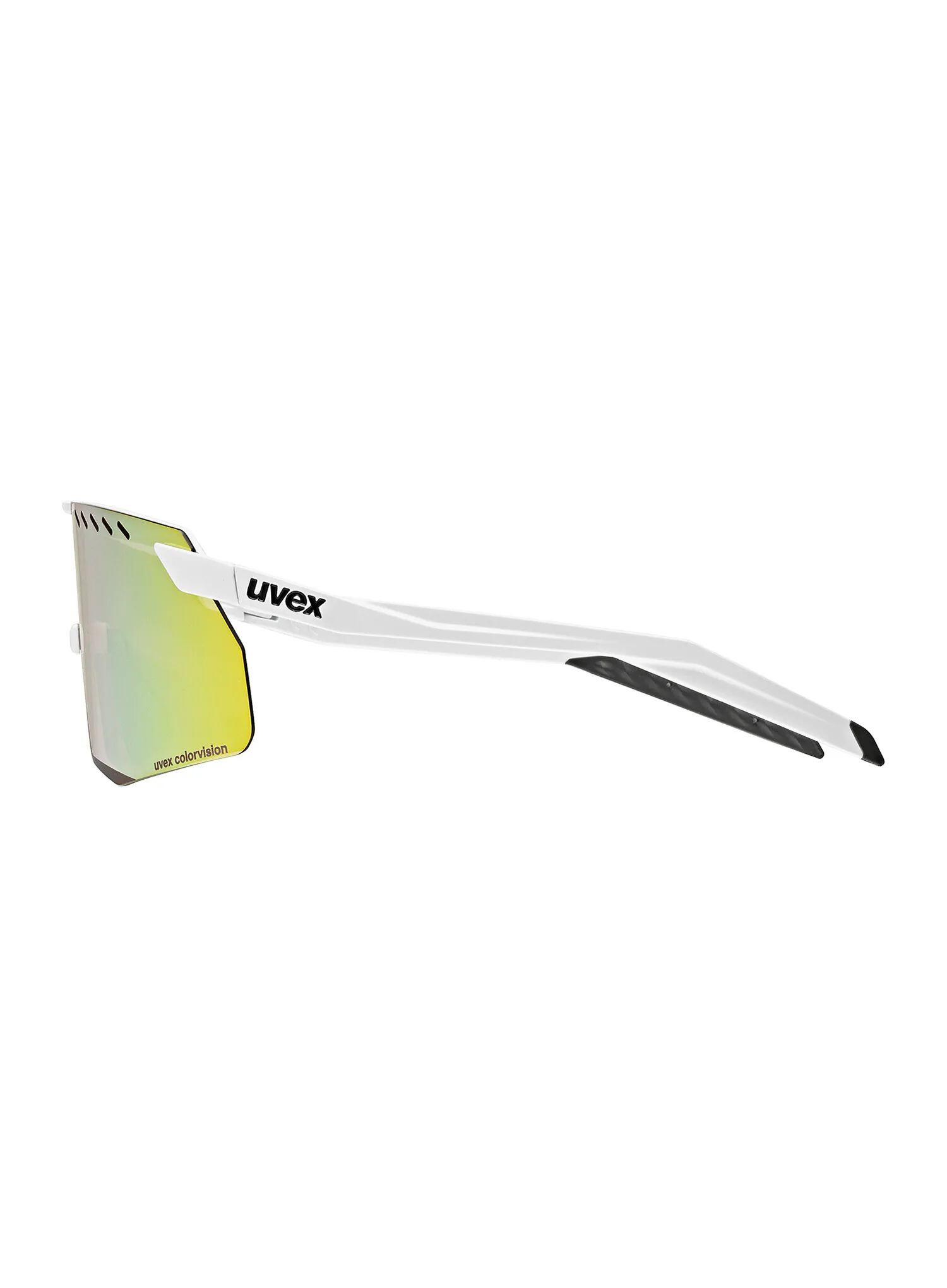 Okulary rowerowe Uvex Pace Stage S CV - white matt/mirror yellow 3/5