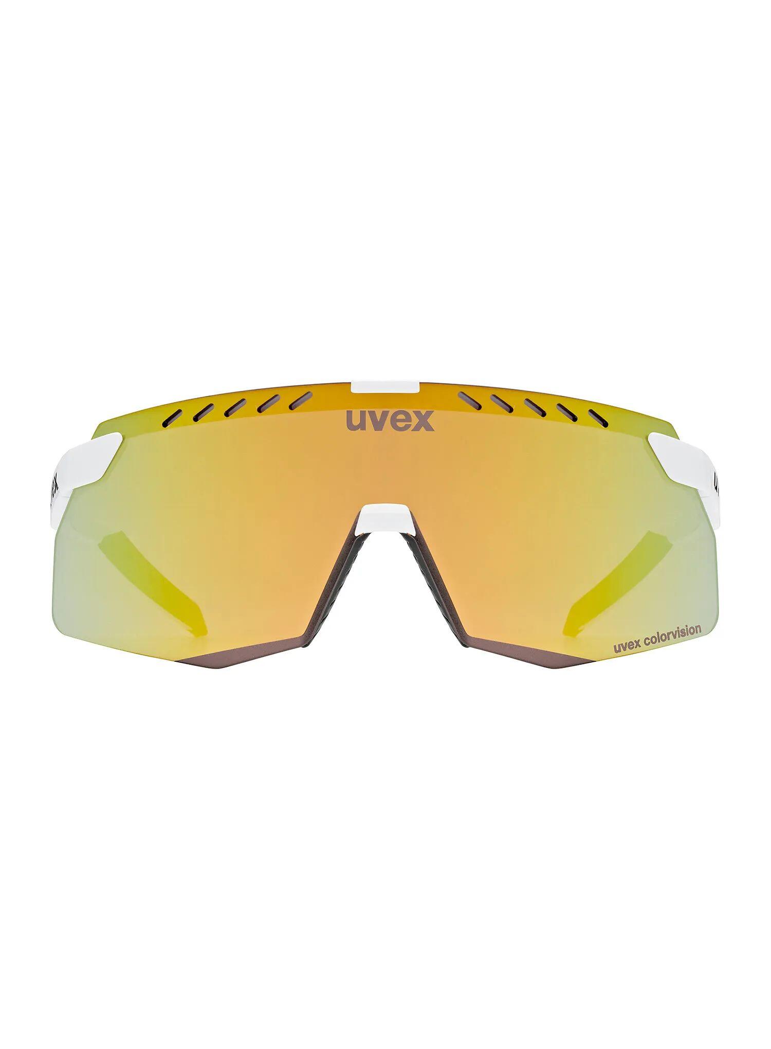 Okulary rowerowe Uvex Pace Stage S CV - white matt/mirror yellow 2/5