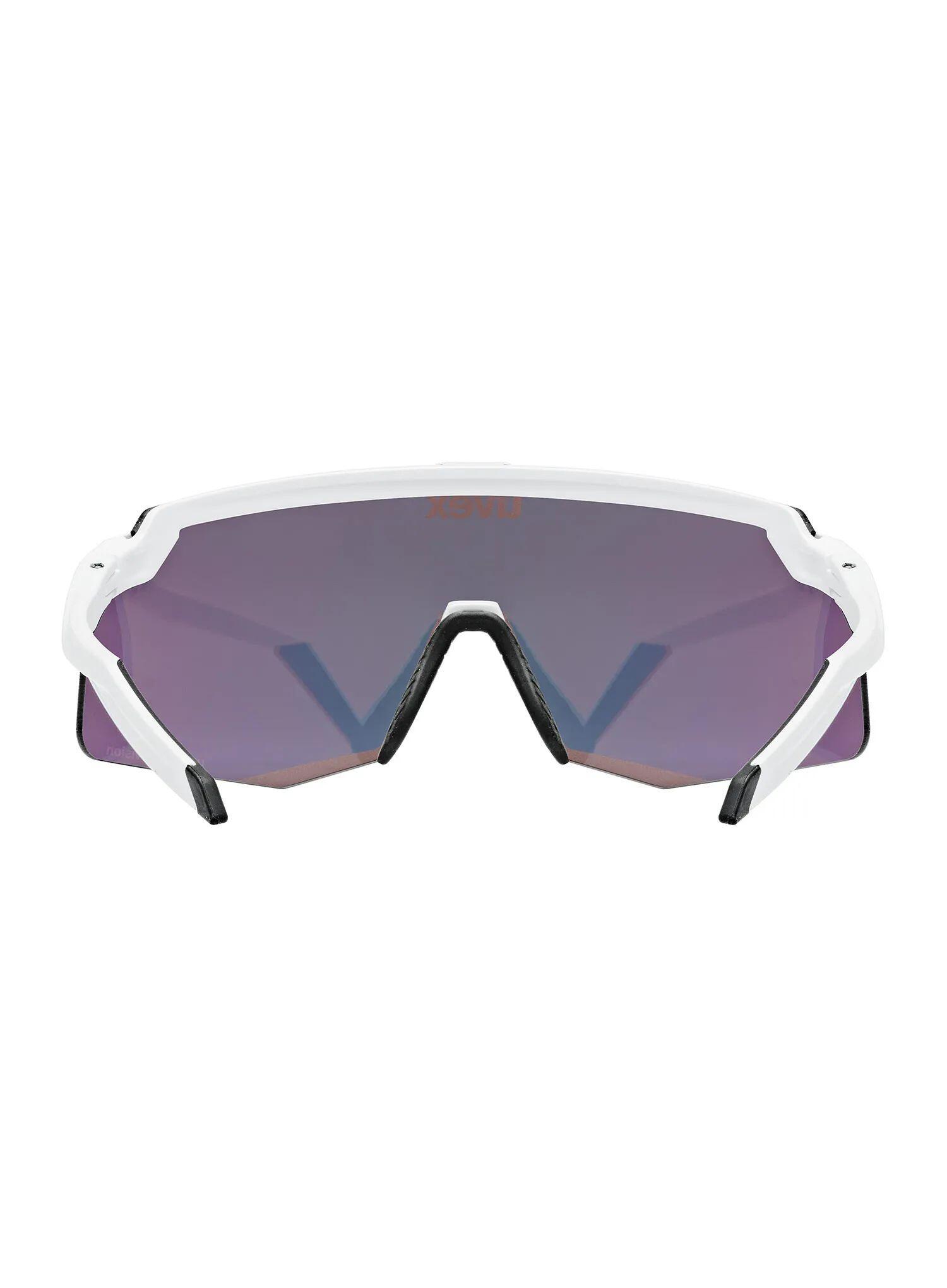 Okulary rowerowe Uvex Pace Stage S CV - white matt/mirror yellow 4/5