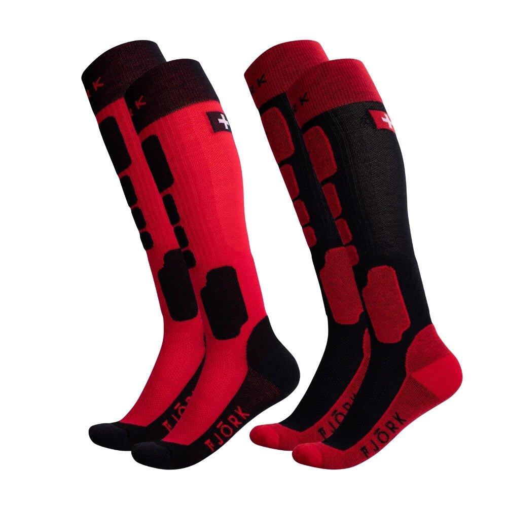 FJORK MERINO Merino Pro Team Kids Ski 90 Socks - Pack of 2 Pairs