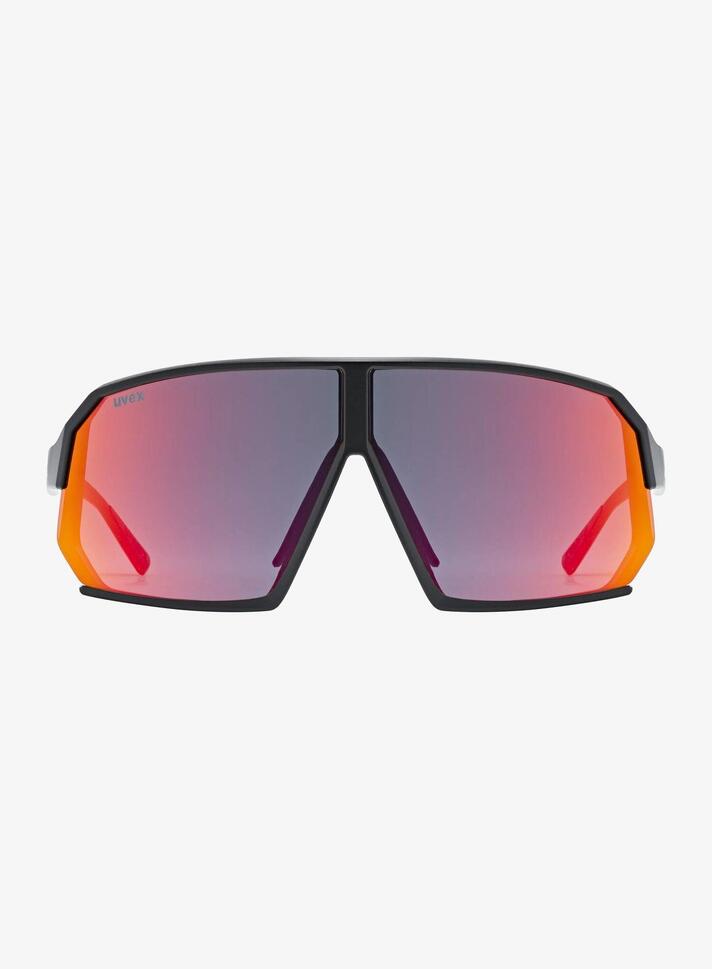 Okulary przeciwsłoneczne Uvex Sportstyle 237 - black matt/mirror red