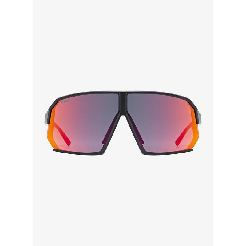 Okulary przeciwsłoneczne Uvex Sportstyle 237 - black matt/mirror red