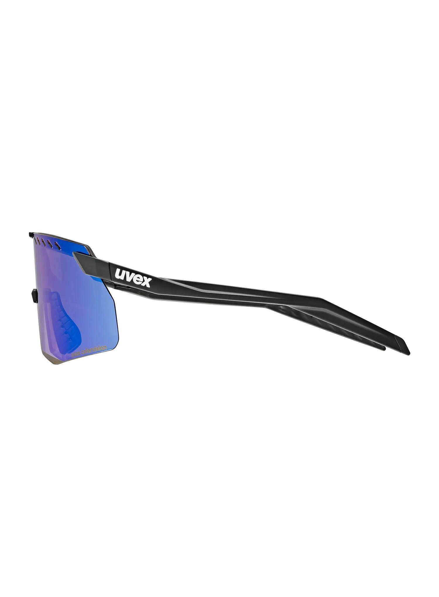 Okulary rowerowe Uvex Pace Stage S CV - black matt/mirror blue 3/5