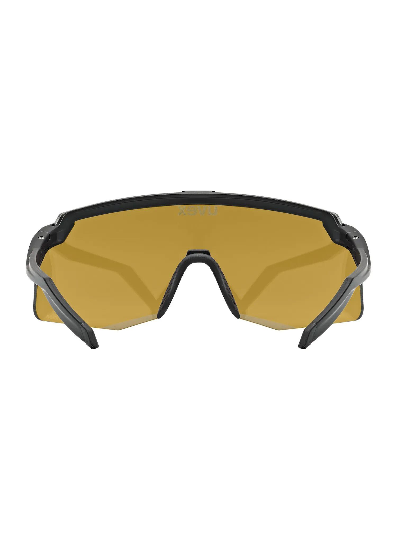 Okulary rowerowe Uvex Pace Stage S CV - black matt/mirror blue 4/5