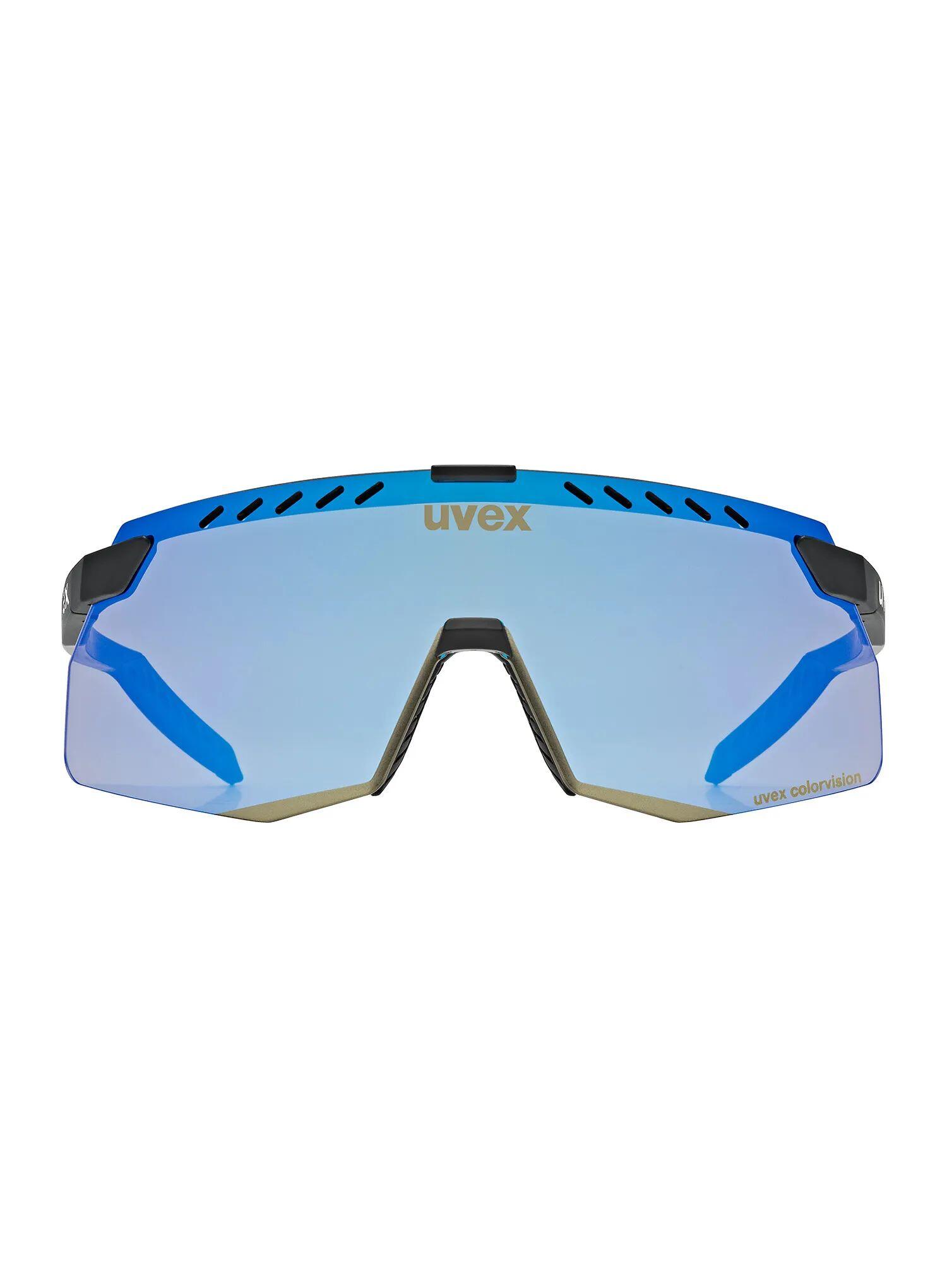 Okulary rowerowe Uvex Pace Stage S CV - black matt/mirror blue 2/5