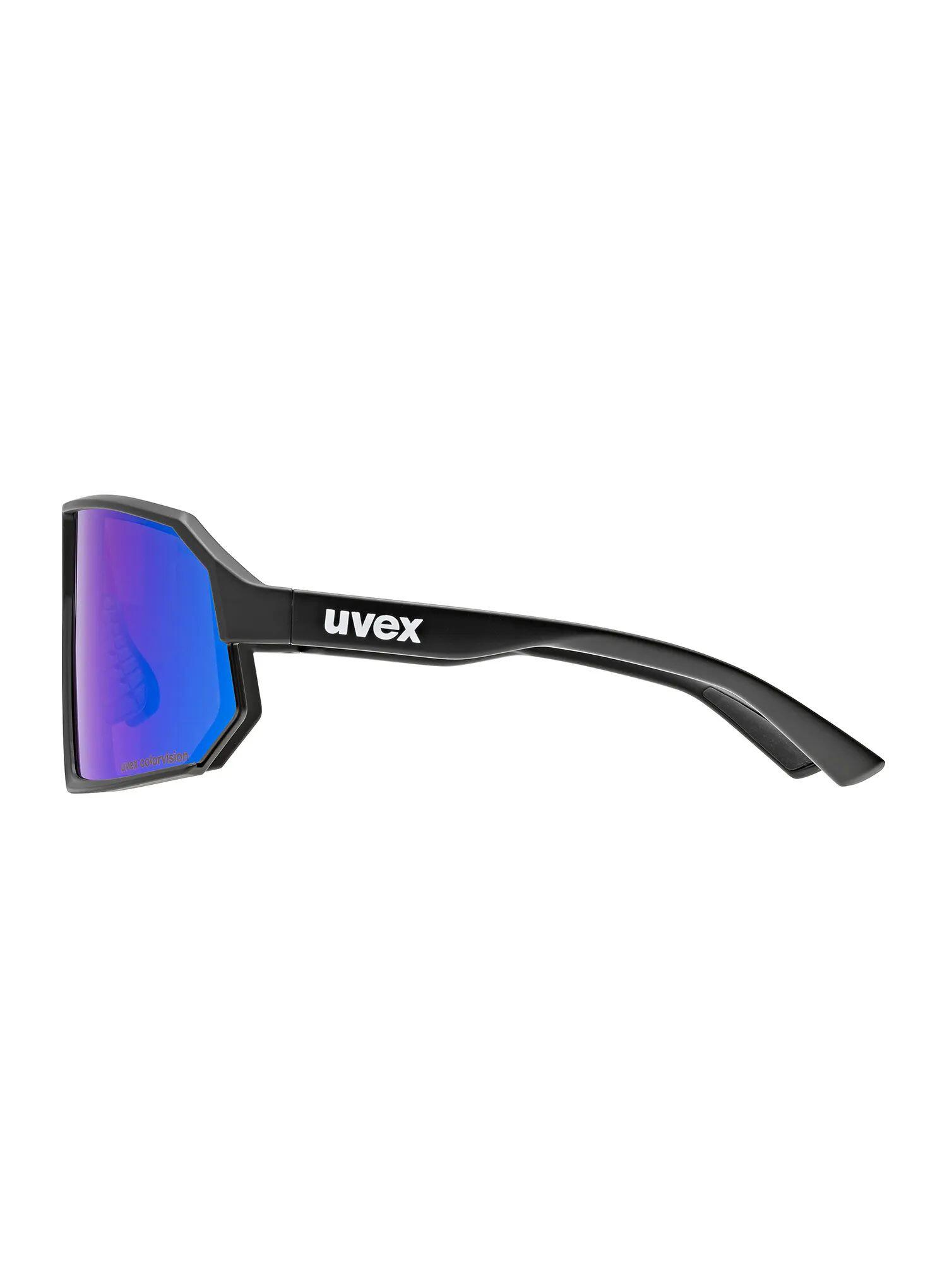 Okulary przeciwsłoneczne Uvex Sportstyle 237 CV - black matt/mirror blue 3/5